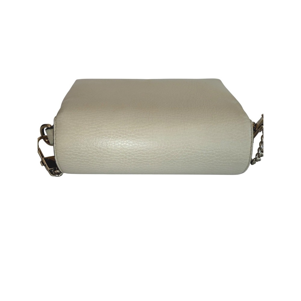 Gucci Interlocking G Dollar Calfskin Chain Crossbody Bag Cream White Dust Bag - Picture 5 of 14